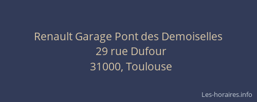 Renault Garage Pont des Demoiselles