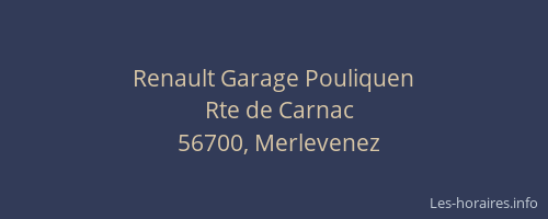 Renault Garage Pouliquen
