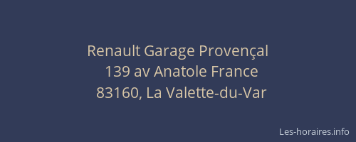 Renault Garage Provençal