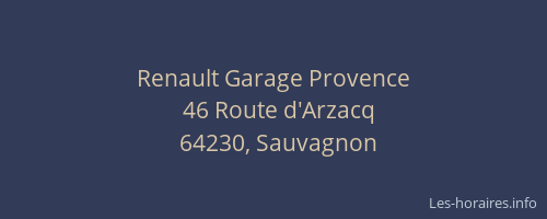 Renault Garage Provence