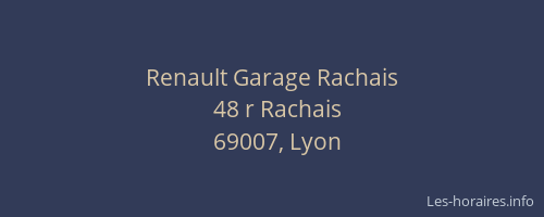 Renault Garage Rachais