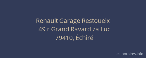 Renault Garage Restoueix