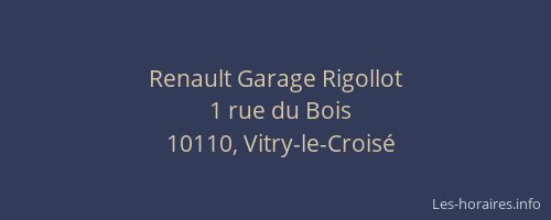 Renault Garage Rigollot