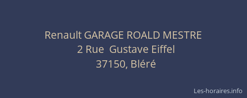 Renault GARAGE ROALD MESTRE