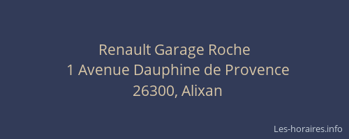 Renault Garage Roche