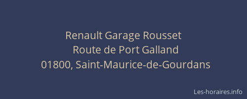 Renault Garage Rousset