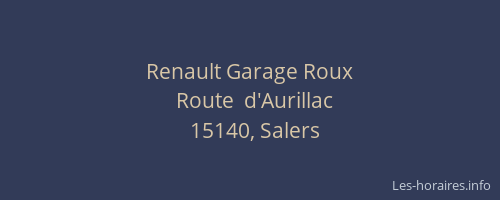 Renault Garage Roux