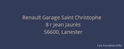 Renault Garage Saint Christophe