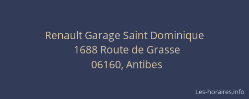 Renault Garage Saint Dominique