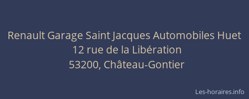 Renault Garage Saint Jacques Automobiles Huet