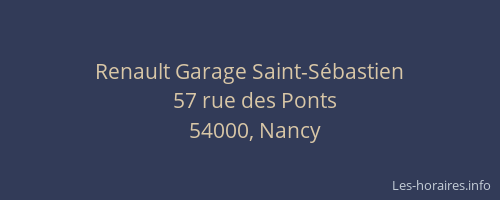 Renault Garage Saint-Sébastien