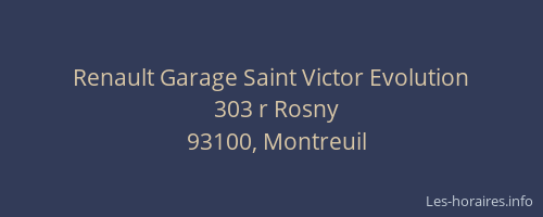 Renault Garage Saint Victor Evolution