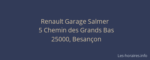 Renault Garage Salmer