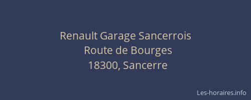 Renault Garage Sancerrois