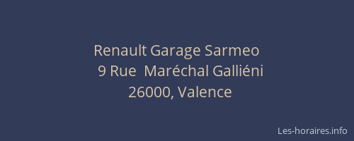 Renault Garage Sarmeo