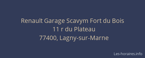 Renault Garage Scavym Fort du Bois