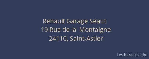 Renault Garage Séaut