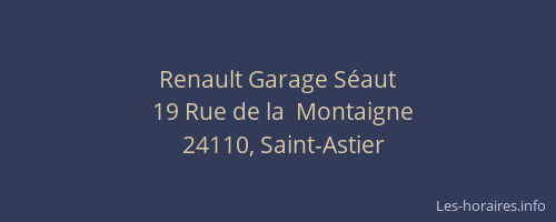 Renault Garage S&eacute;aut