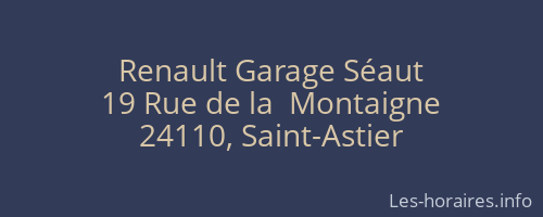 Renault Garage Séaut