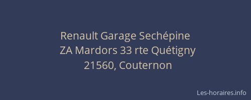 Renault Garage Sech&eacute;pine