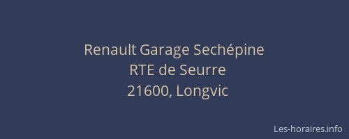 Renault Garage Sechépine