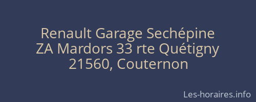 Renault Garage Sechépine