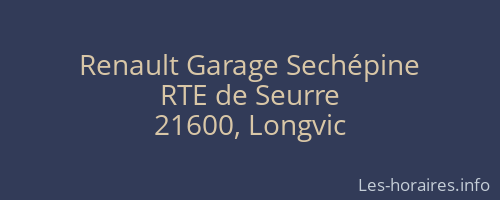 Renault Garage Sechépine