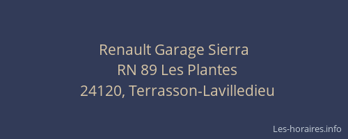 Renault Garage Sierra