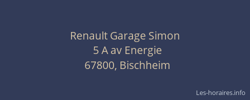 Renault Garage Simon