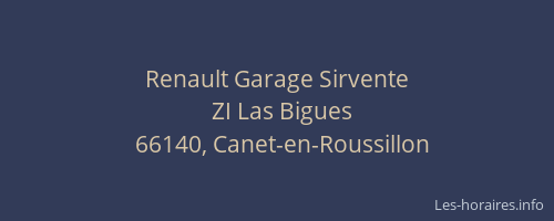Renault Garage Sirvente