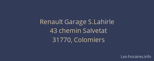 Renault Garage S.Lahirle