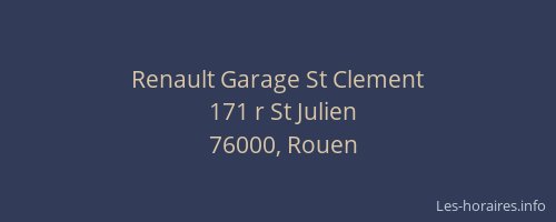 Renault Garage St Clement