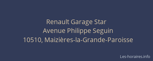 Renault Garage Star