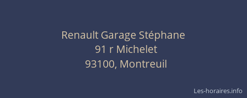Renault Garage Stéphane