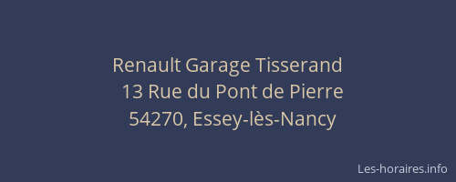 Renault Garage Tisserand