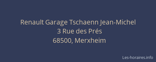 Renault Garage Tschaenn Jean-Michel
