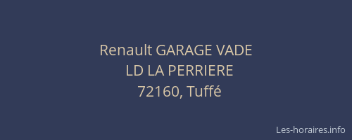 Renault GARAGE VADE