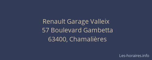 Renault Garage Valleix