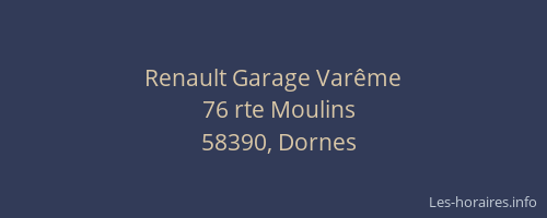Renault Garage Varême