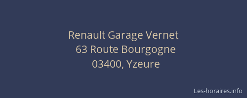 Renault Garage Vernet