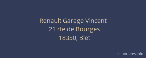 Renault Garage Vincent