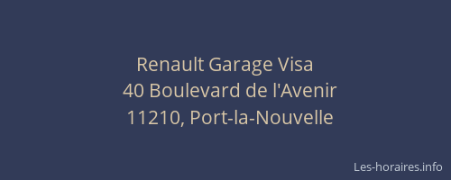 Renault Garage Visa