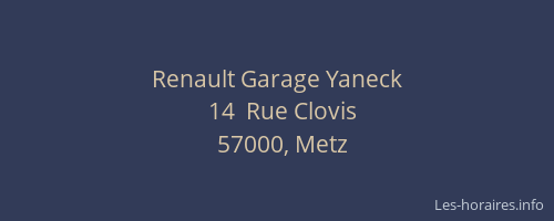 Renault Garage Yaneck