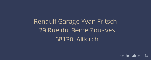 Renault Garage Yvan Fritsch