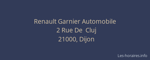 Renault Garnier Automobile