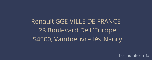 Renault GGE VILLE DE FRANCE