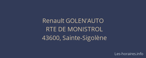 Renault GOLEN'AUTO