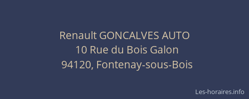 Renault GONCALVES AUTO