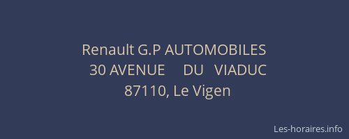 Renault G.P AUTOMOBILES