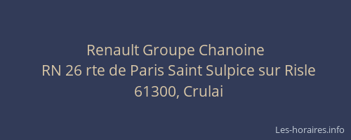 Renault Groupe Chanoine